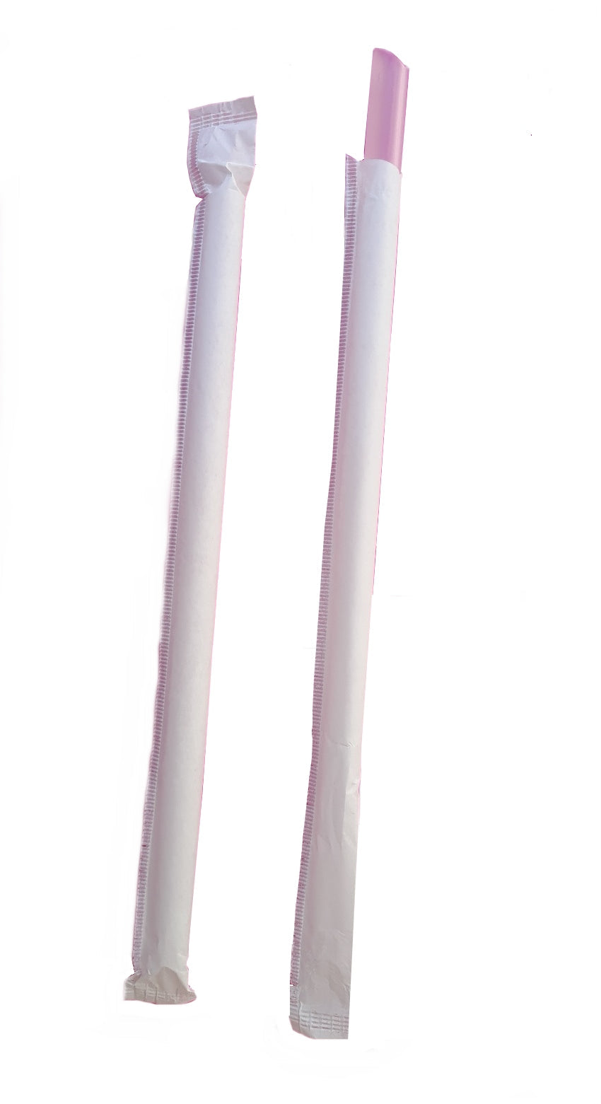 Mehrweg Bubble Tea Trinkhalme 12x200mm transparent PP