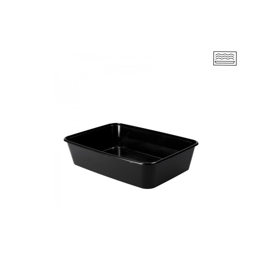 PP-Schale 500 ml schwarz 170x120x40 mm mikrowellengeeignet
