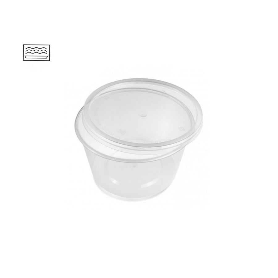PP-Schale 750 ml Deckel transparent rund Ø 120 mm für Menüschalen mikrowellengeeignet