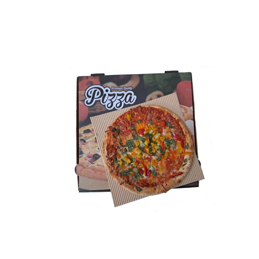 Pizza base insert Pizza Pad corrugated cardboard Kraft 2-wave 31x31cm 400pcs.