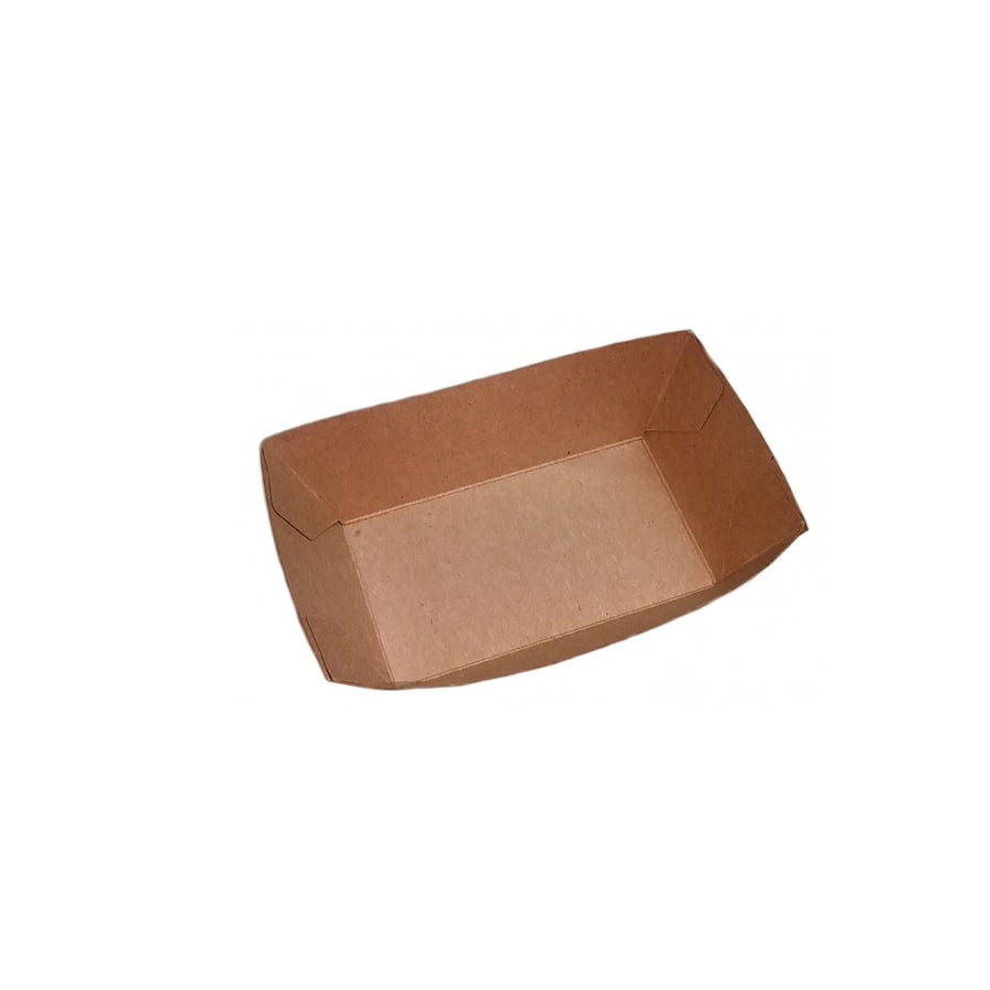 Snack Schale Foodtray 17x10x5,5cm kraftbraun Large