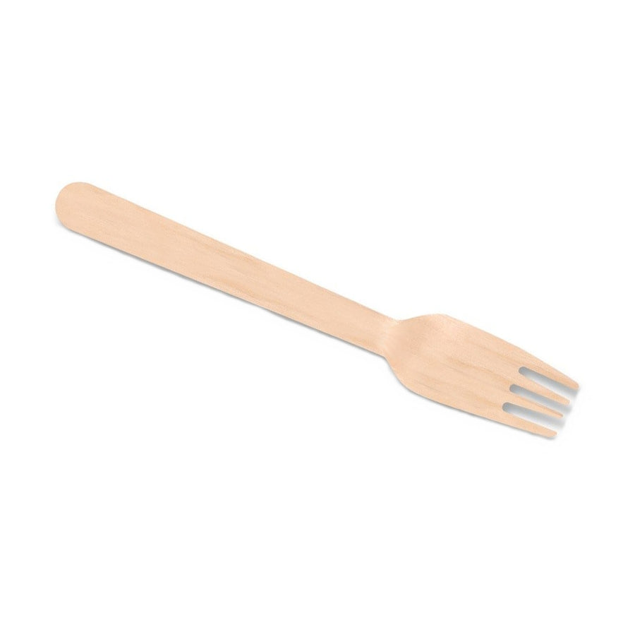 Holz Gabel 16,5 cm aus Birkenholz