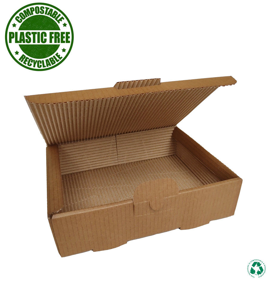 Bio Snackbox kraftbraun 22x18x5,5cm