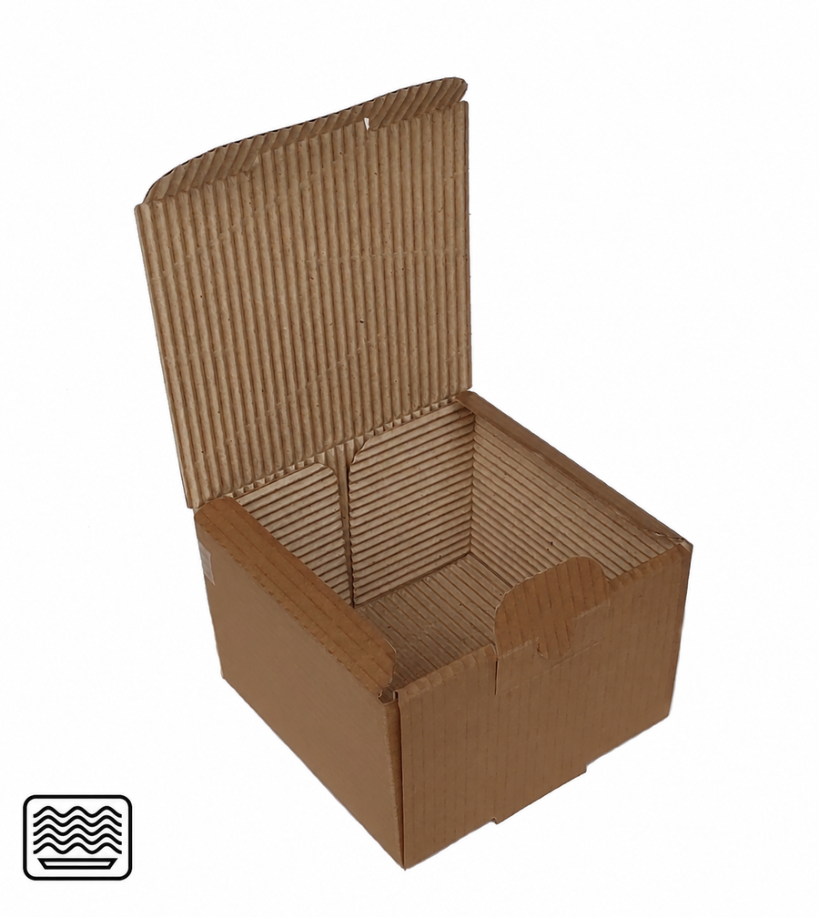 Burger-/Snackbox kraftbraun 13x13x9 cm