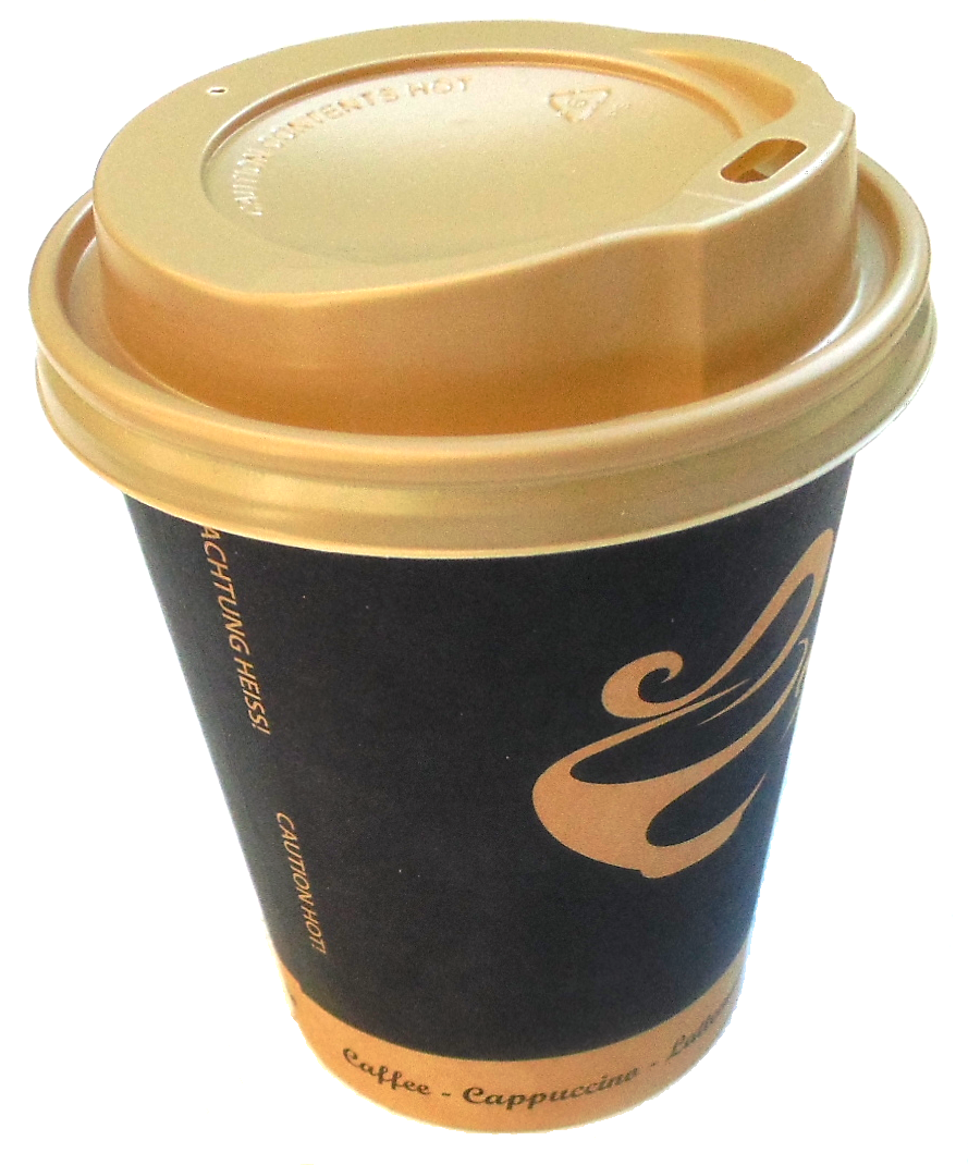 Coffee to go Becher Golden Cup 0,2l (8oz) mit Deckel Gold | Foodypack.de