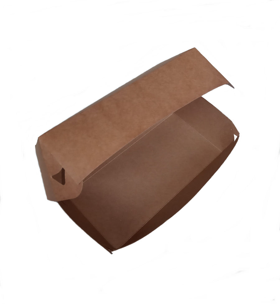 Burger Box XL Kraftpapier +PE 20x10x8,5cm