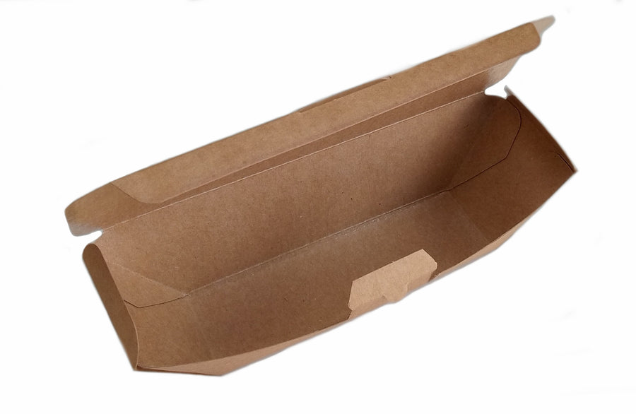 Hot-Dog Snack Box kraftbraun 16x5x6,5cm