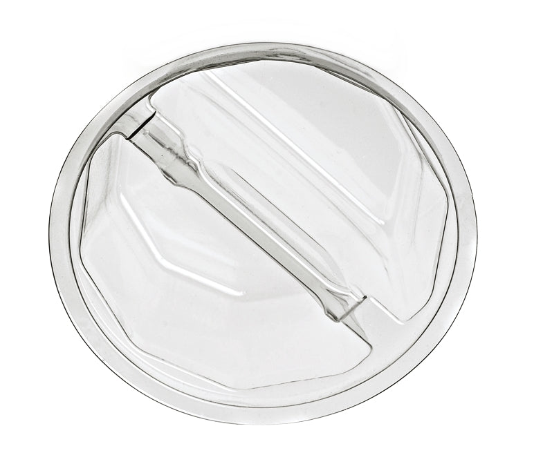 rPET Bechereinsatz zweigeteilt Ø 95 mm | Foodypack.de