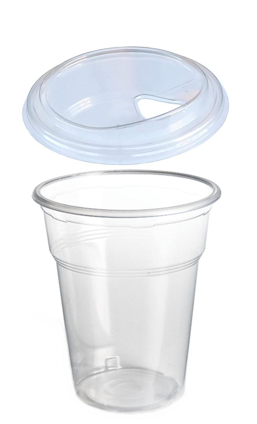 PP Plasstikbecher transparent 22 oz/600ml mit Sipfit rPet Trinkdeckel