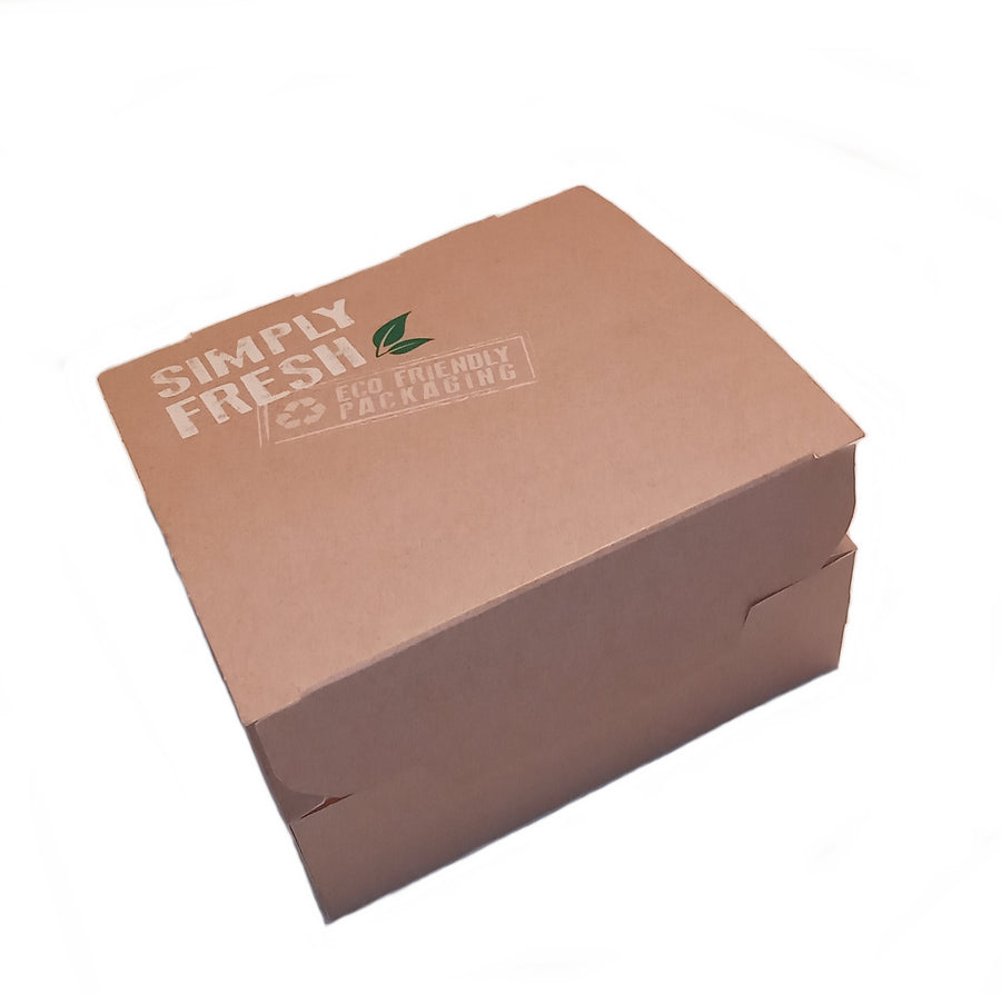 Snackbox green line plastikfrei 13x13x5,5cm
