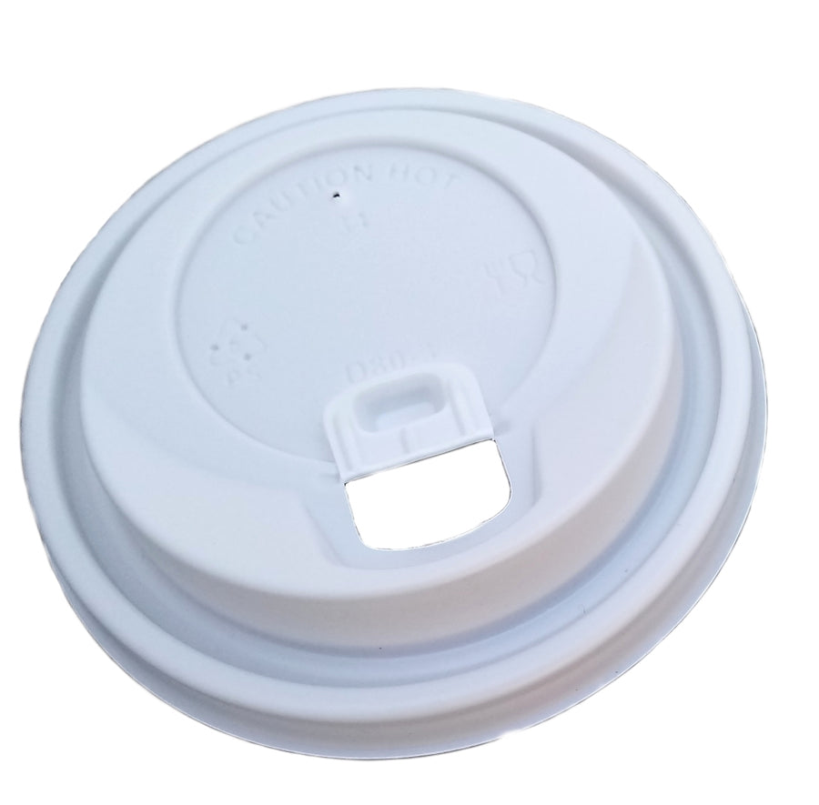 Deckel für Coffee to go Becher 0,3-0,4l(12-16oz) weiß 90mm mit Verschluss | Foodypack.de