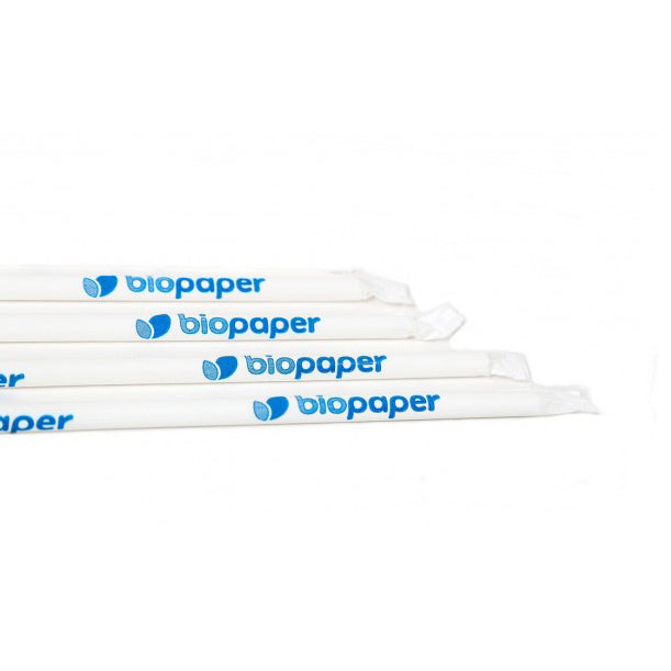 Papier Trinkhalme Flex bunt 220x5,5 mm Papier gehüllt