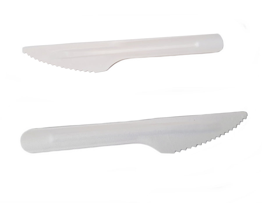 Papier Messer weiß 16cm bio nachhaltig