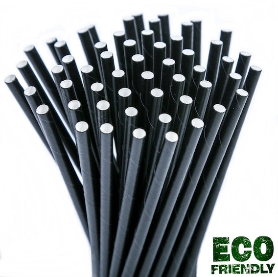 FoodyPack Bio Papier Jumbo Trinkhalme 200x8mm