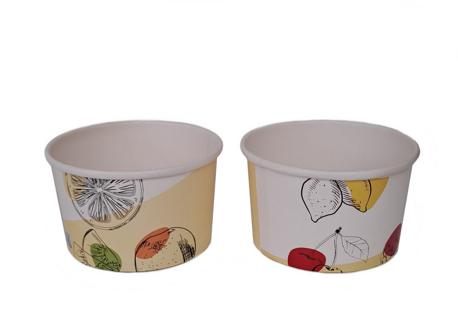 Eisbecher fruits 155ml(5oz) Dessert-, Pappbecher fruits Motiv | Foodypack.de