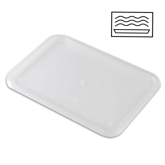 PP Schale 750ml transparent 170x120x55 mm mit Deckel mikrowellengeeignet wiederverwendbar | Foodypack.de